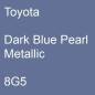 Preview: Toyota, Dark Blue Pearl Metallic, 8G5.